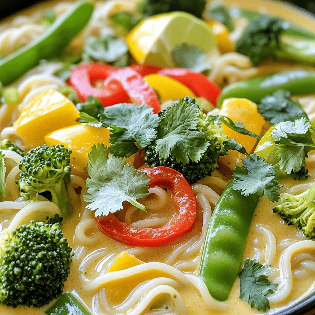 Creamy Coconut Curry Noodles Tasty and Easy Recipe