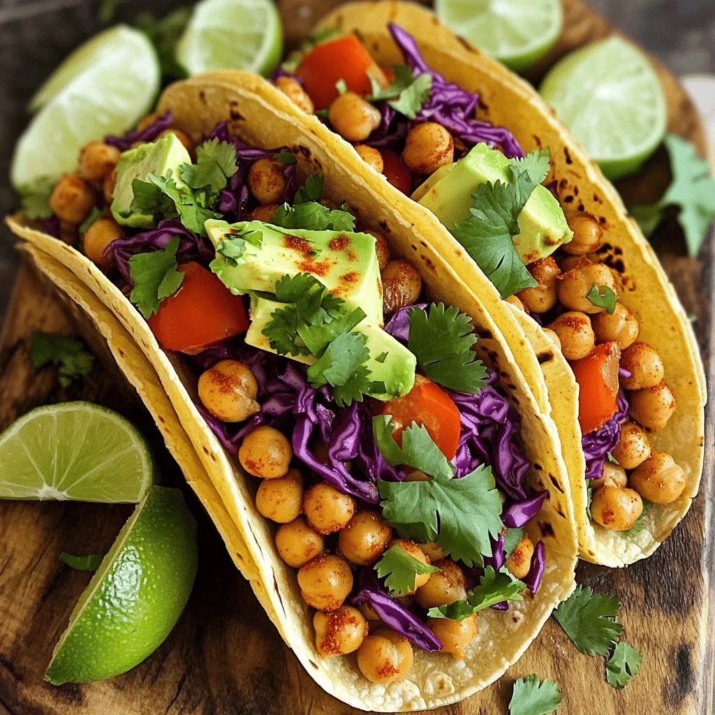 Spicy Chickpea Tacos Flavorful and Easy Recipe