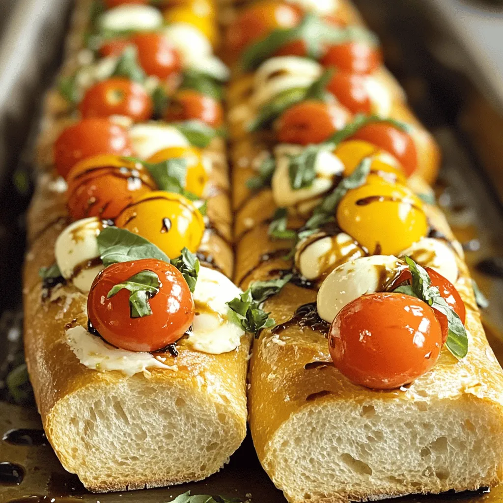 Caprese Garlic Bread Flavorful and Easy Recipe
