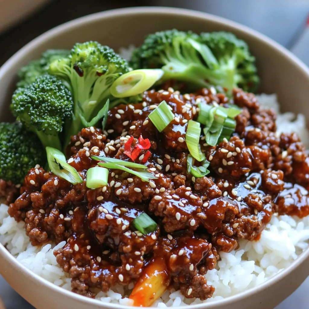 Minute Spicy Korean Beef Bowls Quick and Flavorful Meal