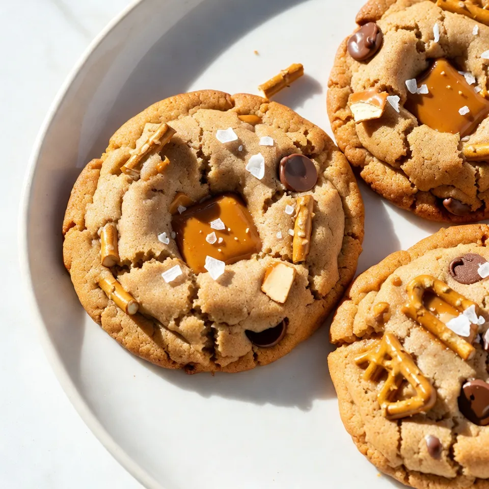 Salted Caramel Pretzel Cookies Delightful Treat Recipe