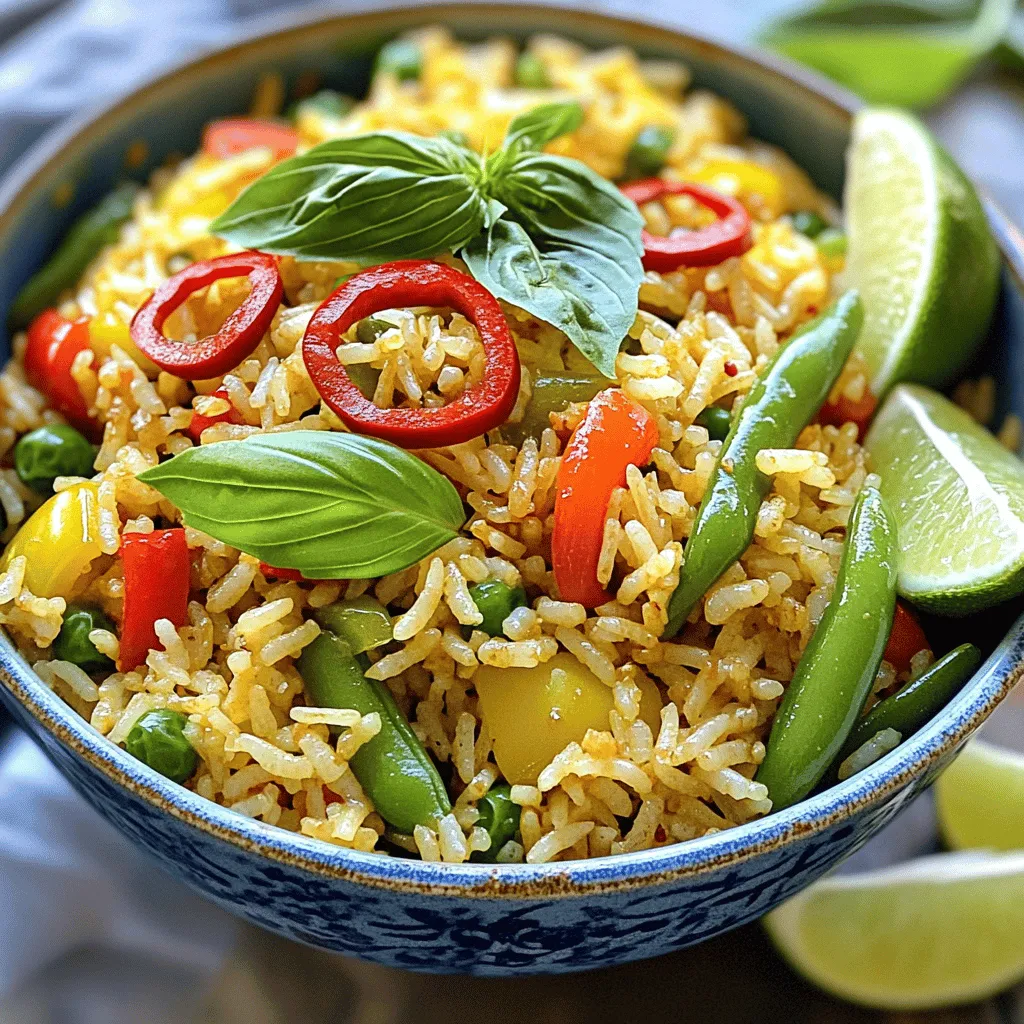 Spicy Thai Basil Fried Rice Flavorful and Quick Dish