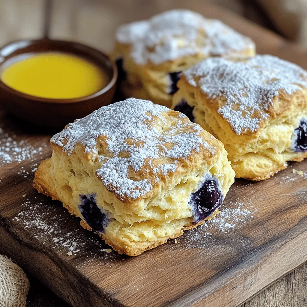 Lemon Blueberry Scones Delightfully Fluffy Treat