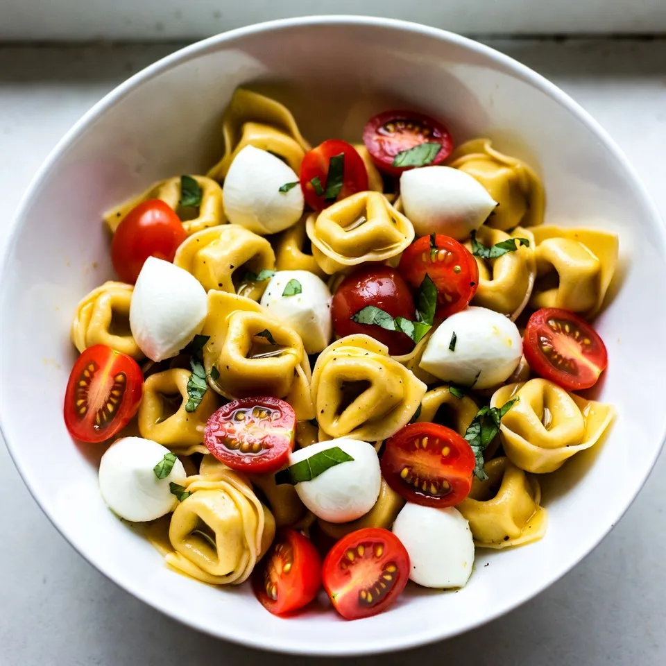 Tortellini Caprese Pasta Salad Fresh and Zesty Delight