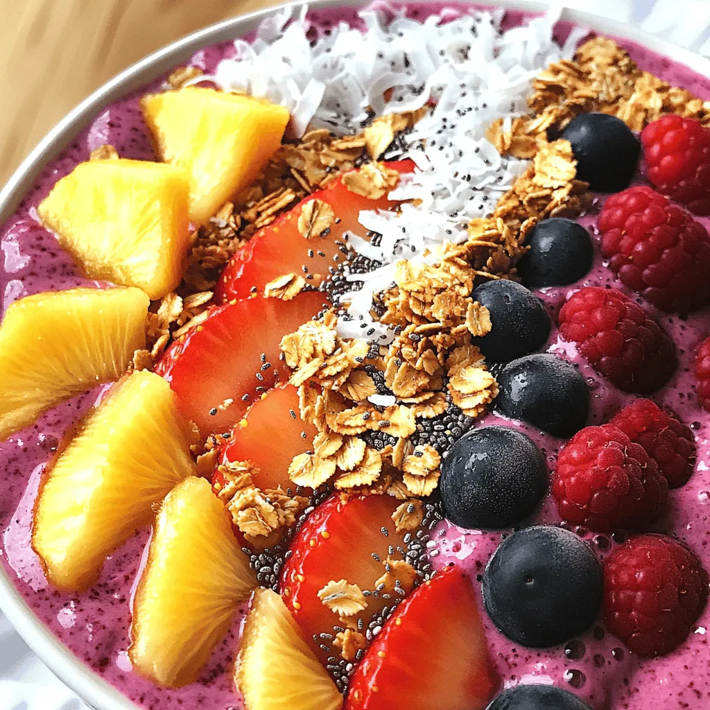 Berry Smoothie Bowl Flavorful and Nutritious Treat