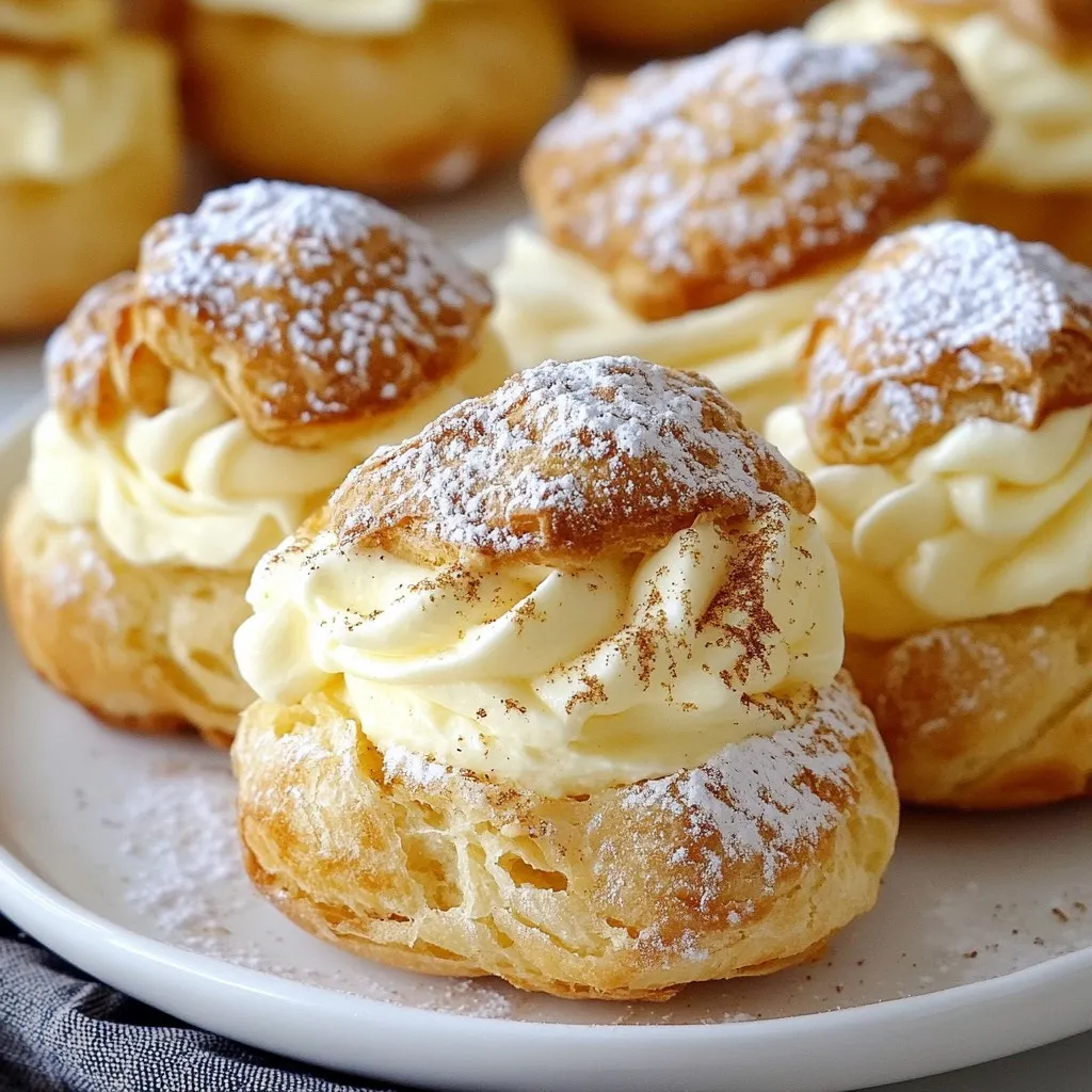 Eggnog Cream Puffs Delightful Holiday Treat