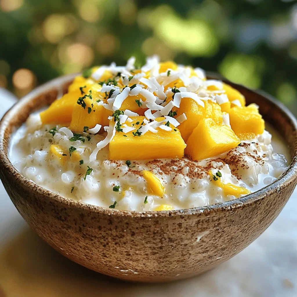 Coconut Milk Rice Pudding Creamy and Comforting Treat