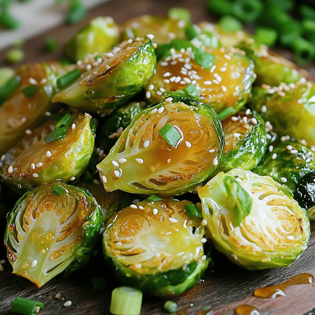 Spicy Honey Garlic Brussels Sprouts Delicious Side Dish