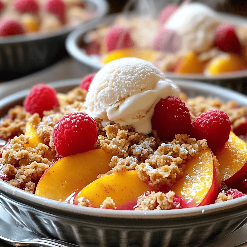 Peach Raspberry Crisp Delightful and Easy Dessert Recipe