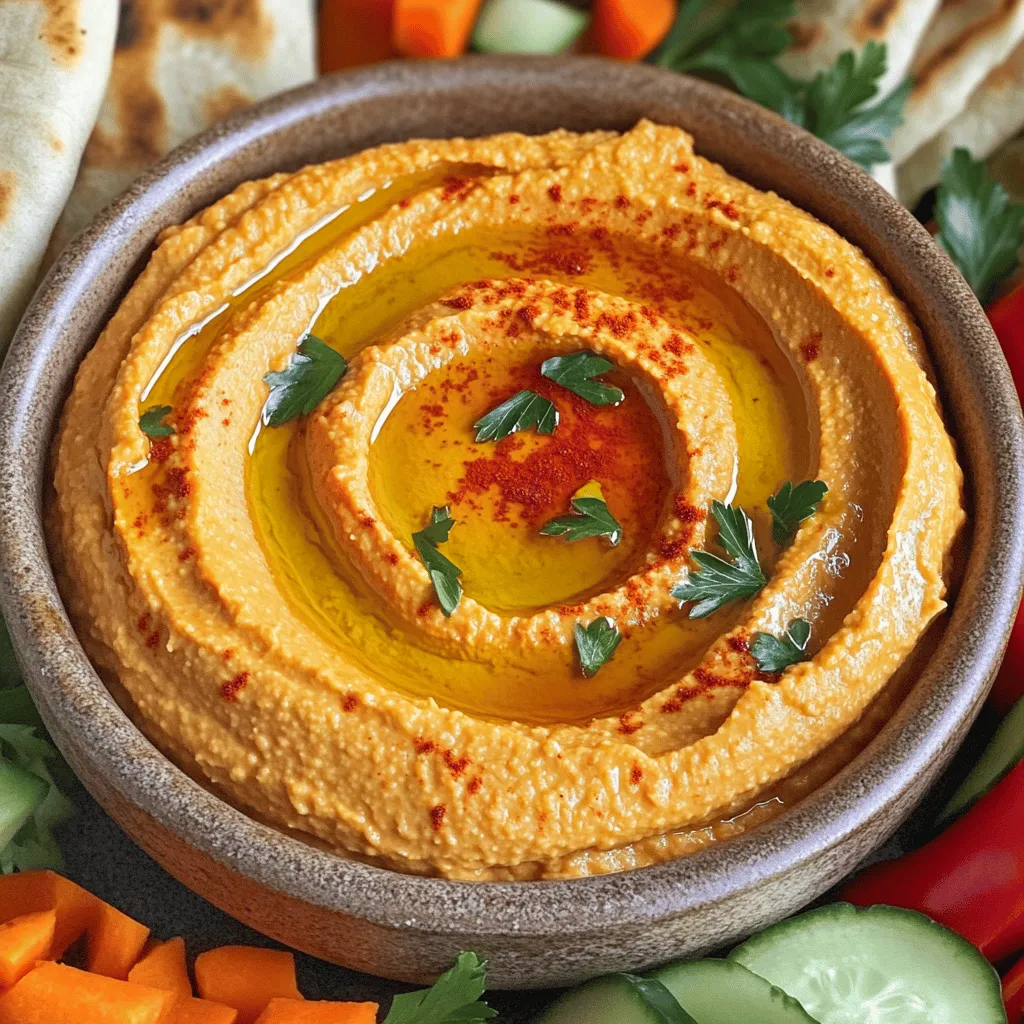 Roasted Red Pepper Hummus Simple and Flavorful Recipe