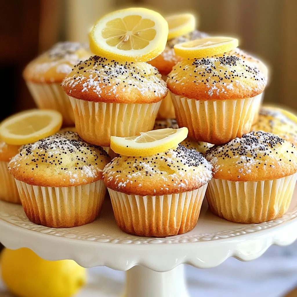 Lemon Poppy Seed Muffins Easy and Tasty Recipe