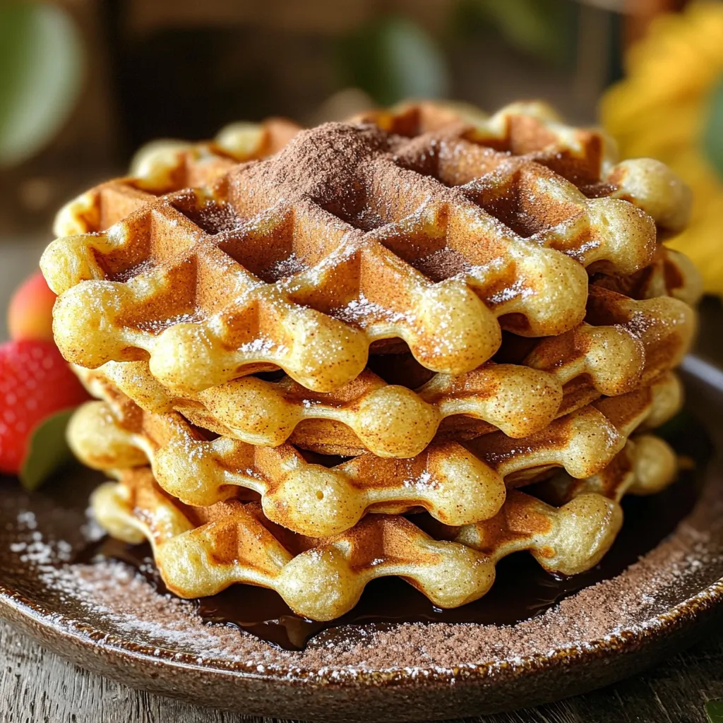 Cinnamon Sugar Churro Waffles Irresistible Treat Recipe