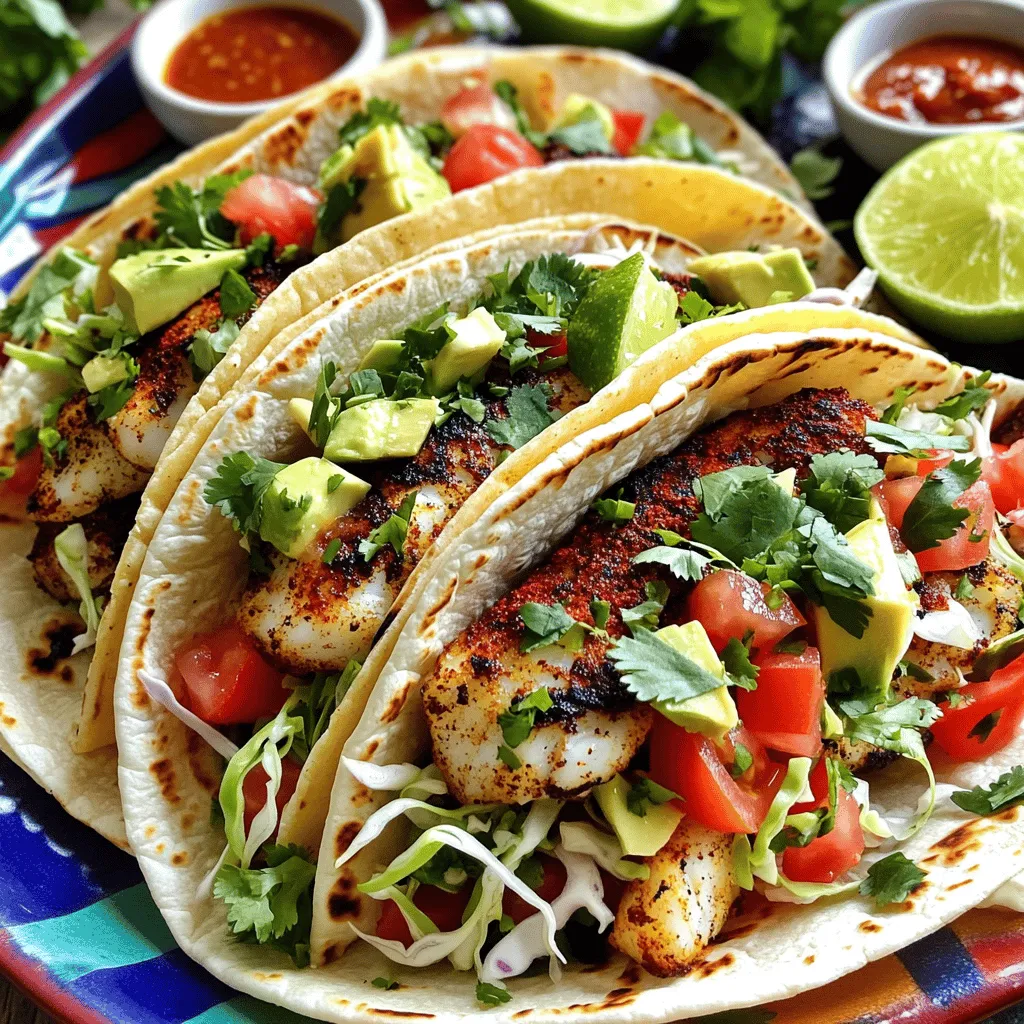 Blackened Fish Tacos Flavorful and Easy Recipe