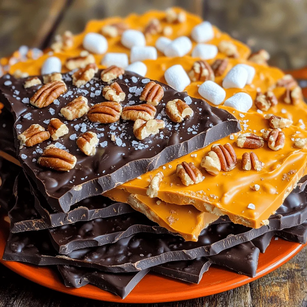 No-Bake Pumpkin Spice Chocolate Bark Delightful Treat