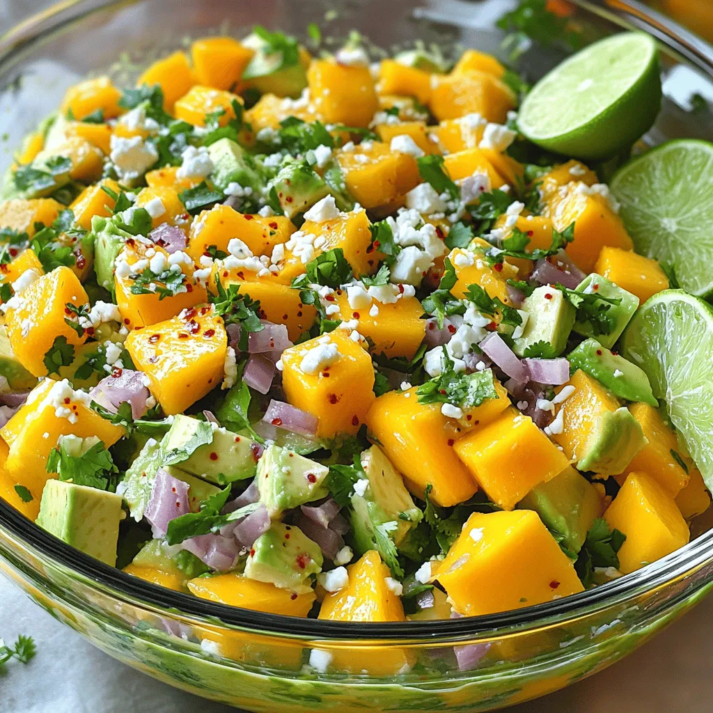 Mango Avocado Salad Fresh and Flavorful Delight