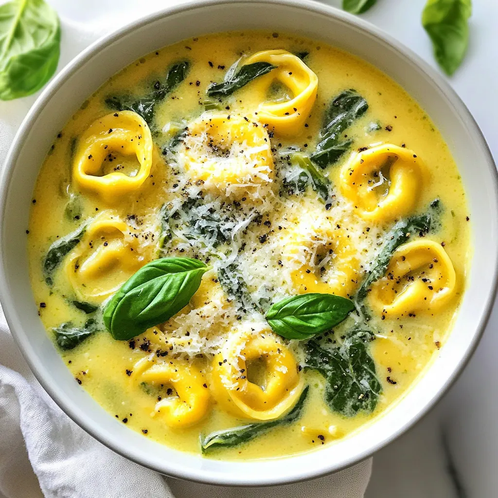 Creamy Spinach Tortellini Soup Flavorful Comfort Dish