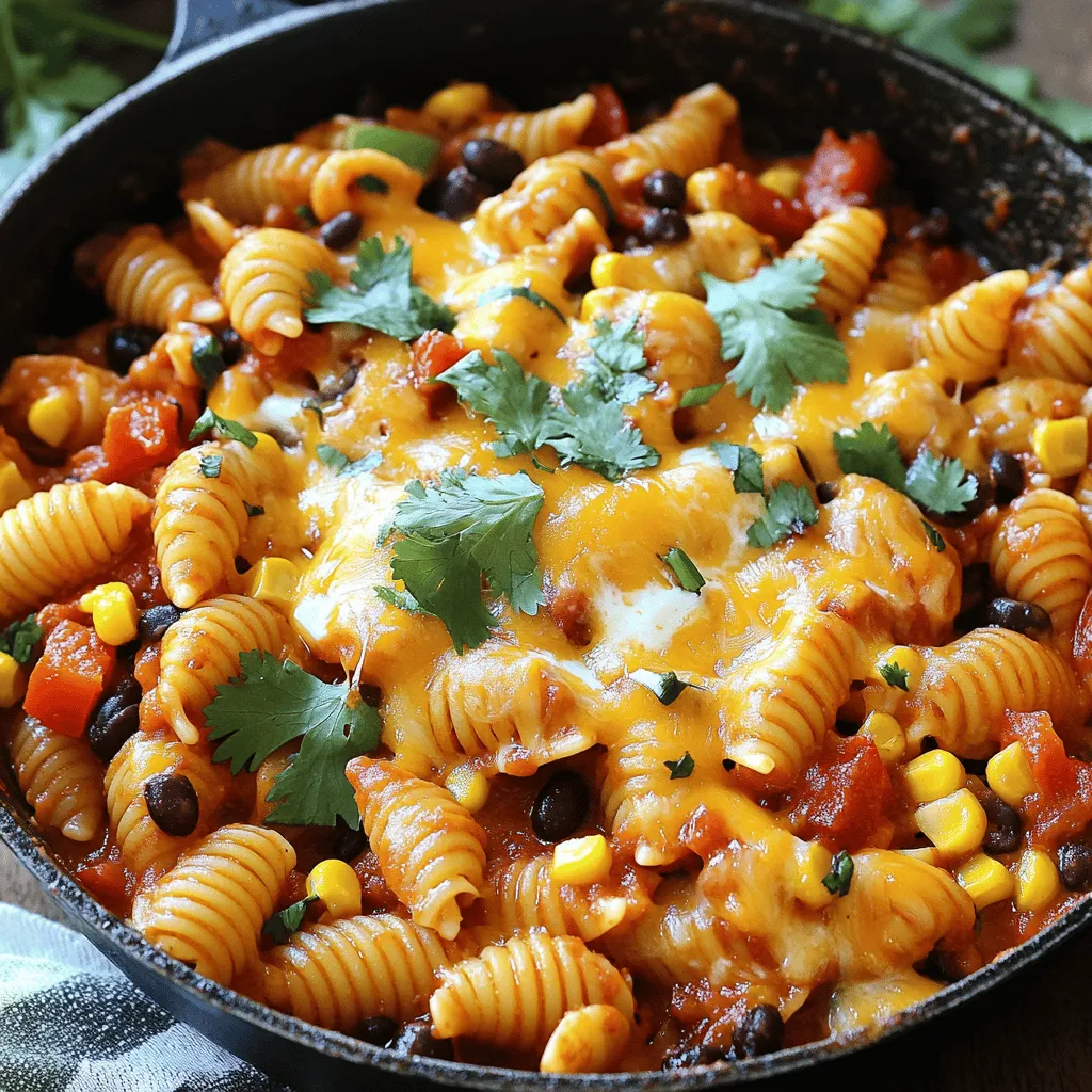 Cheesy Taco Pasta Skillet Simple and Flavorful Meal