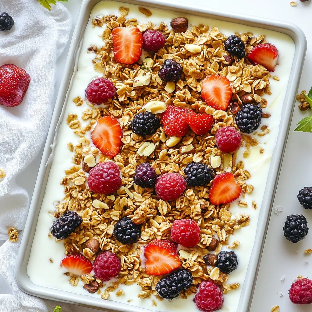 Maple Granola Yogurt Bark Easy and Tasty Treat