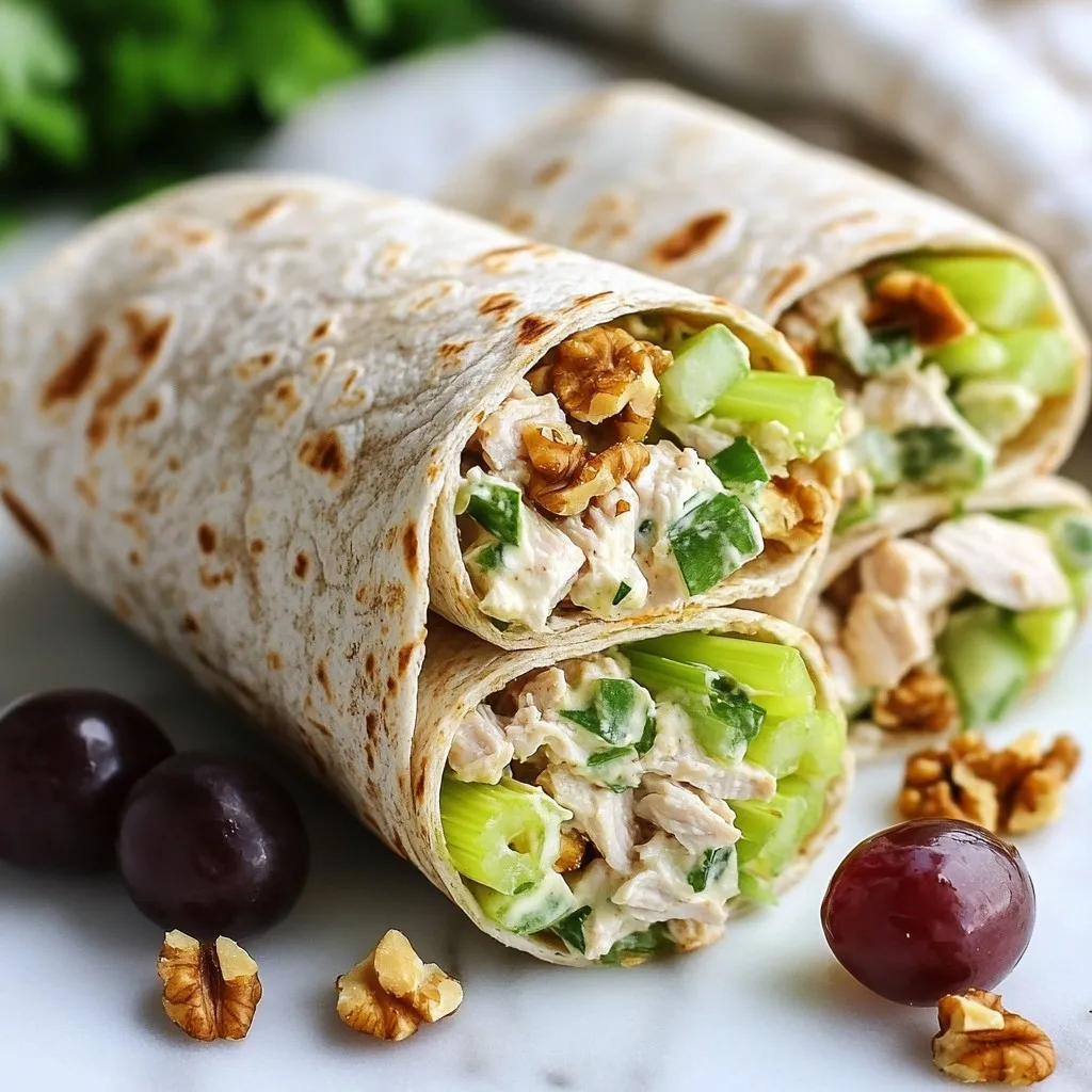 Greek Yogurt Chicken Salad Wraps Quick and Easy Meal