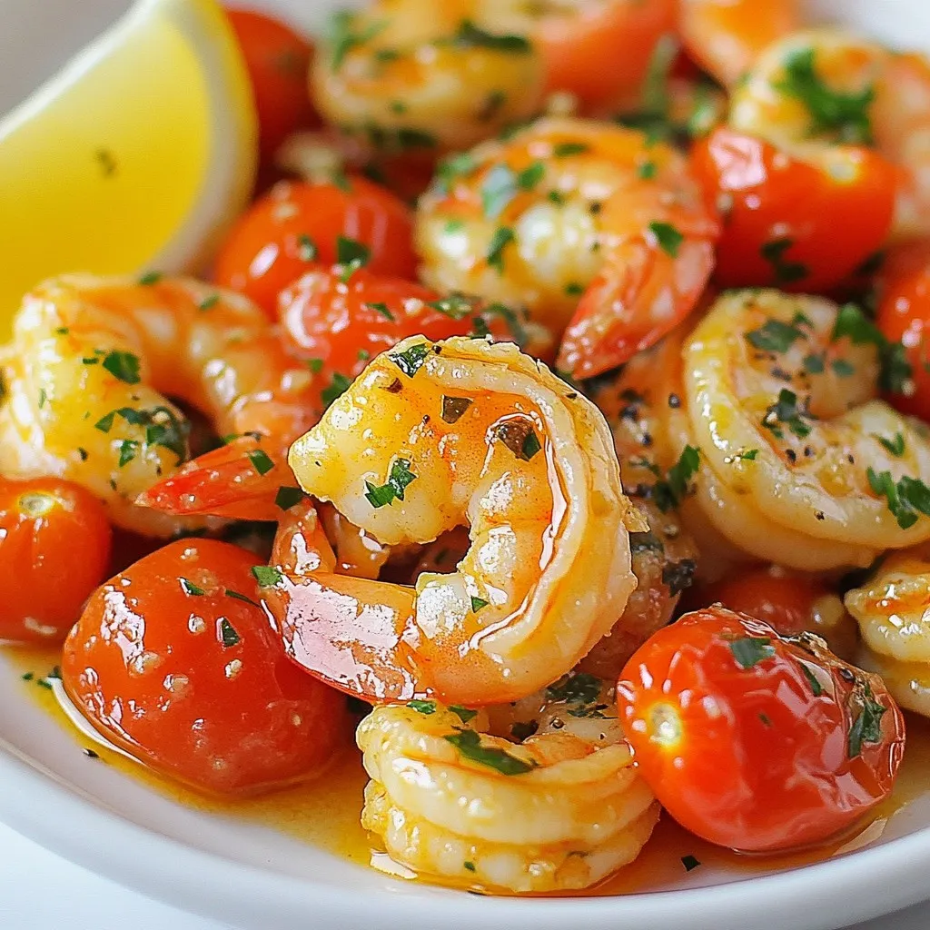 Garlic Butter Tomato Shrimp Simple and Tasty Recipe