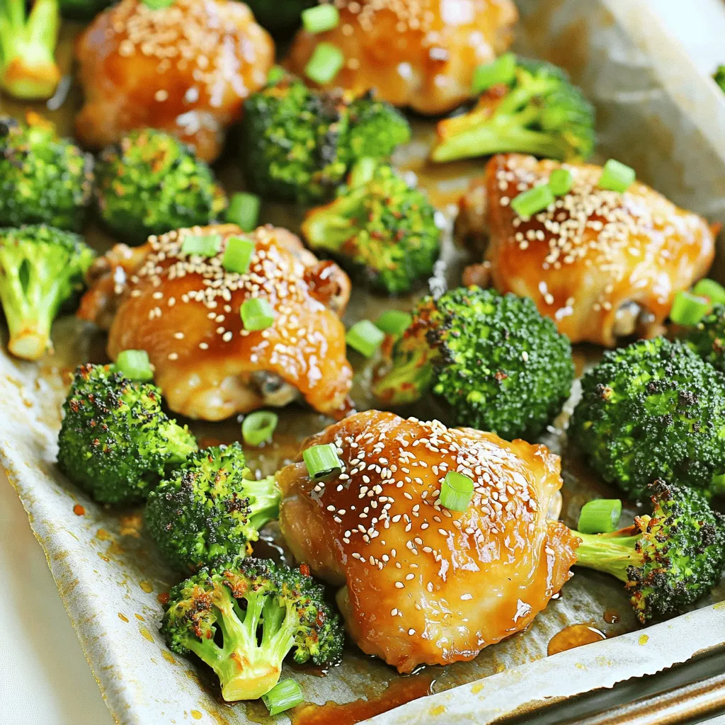 Sheet Pan Sesame Ginger Chicken &#038; Broccoli Recipe