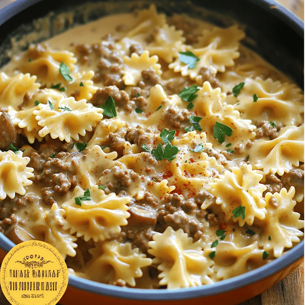 Creamy Beef Bowtie Pasta Flavorful and Easy Recipe