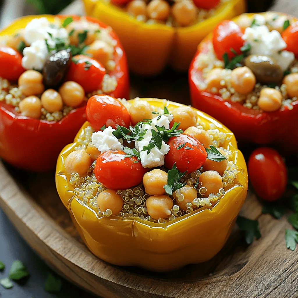 67. Mediterranean Stuffed Peppers Savory Flavor Burst