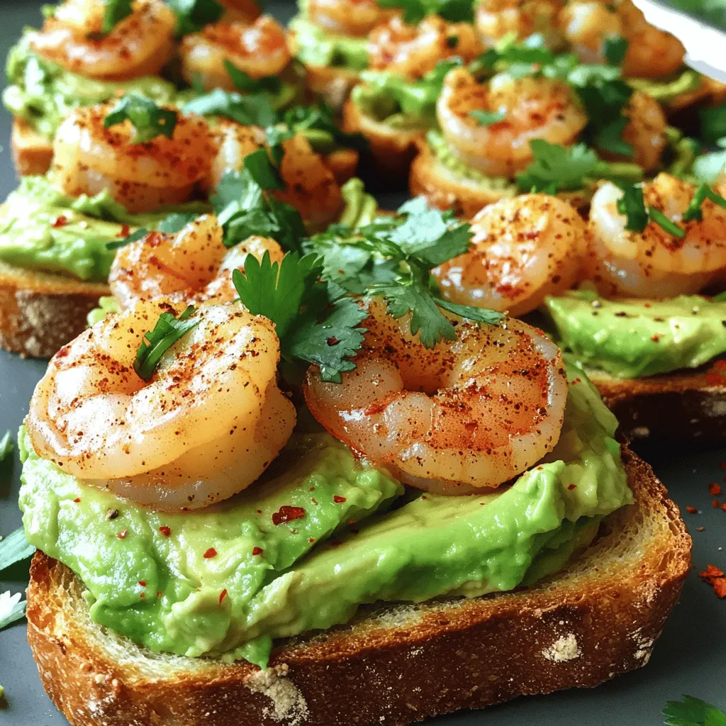 Spicy Shrimp Avocado Toast Flavorful and Satisfying Meal