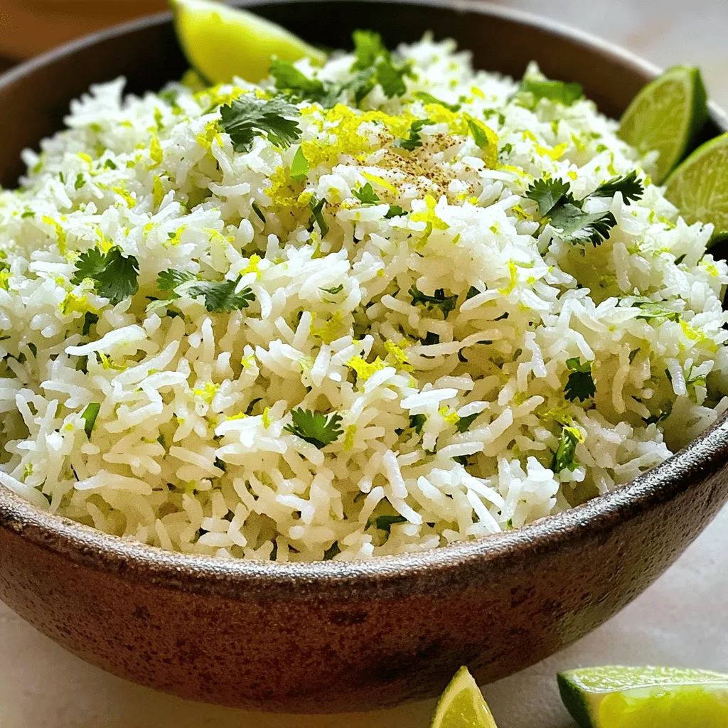 Zesty Cilantro Lime Rice Flavorful Side Dish Recipe
