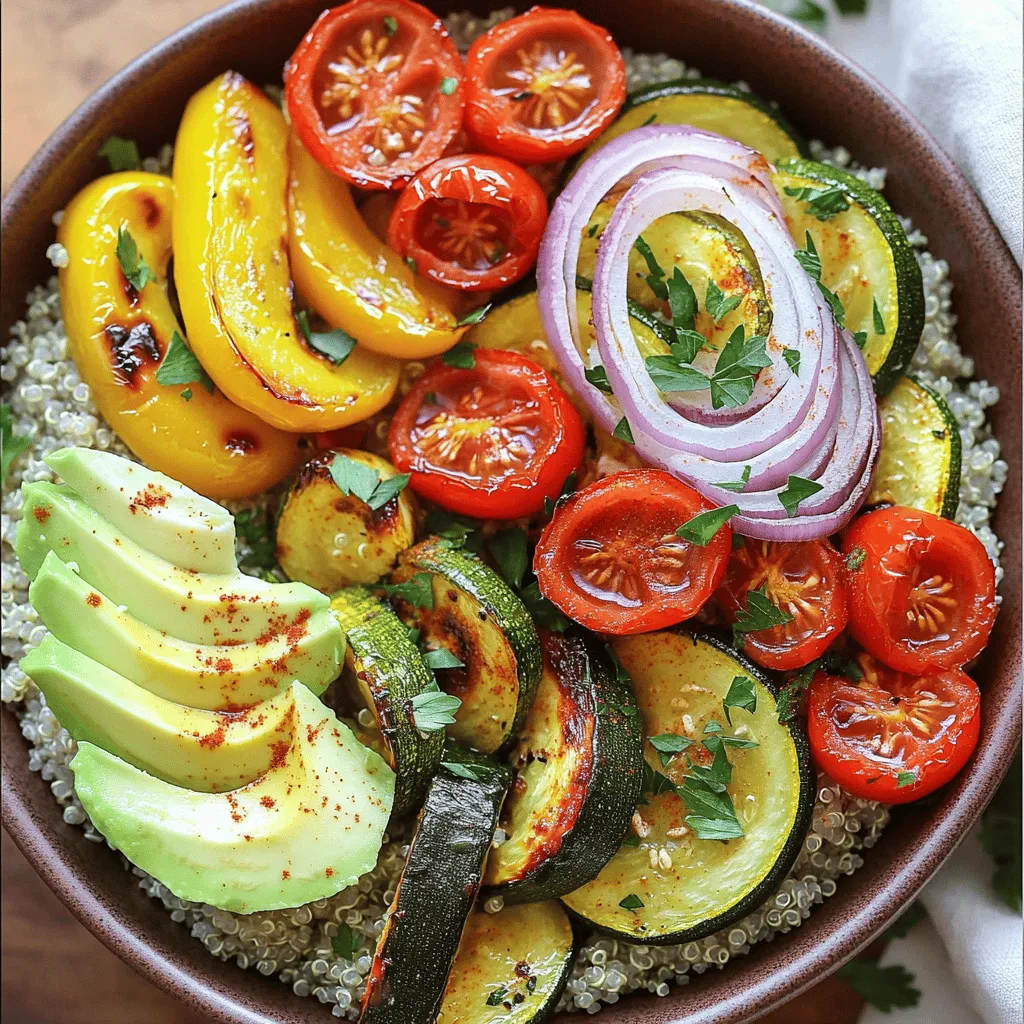 Roasted Vegetable Quinoa Bowl Flavorful and Healthy Dish