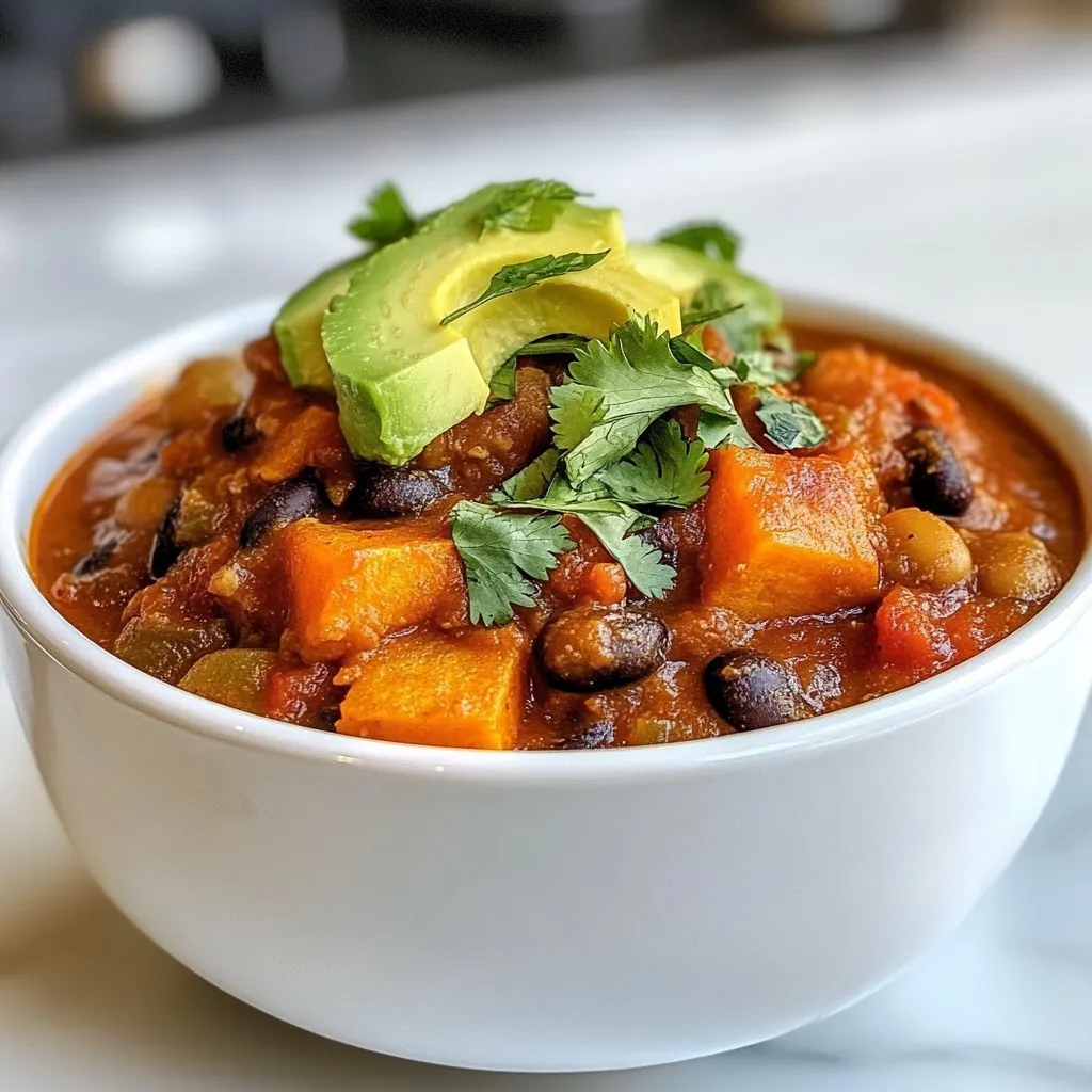 Sweet Potato Black Bean Chili Flavorful and Hearty Dish