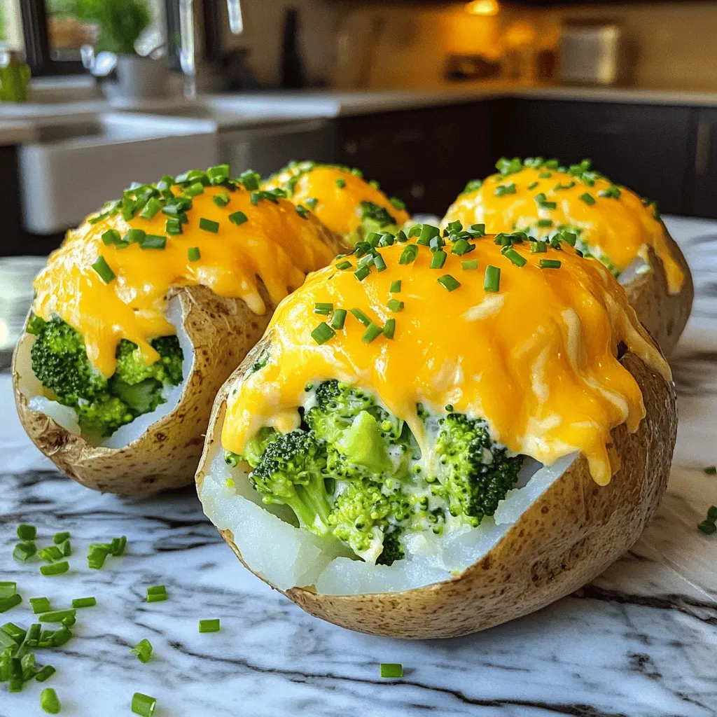 70. Broccoli Cheddar Stuffed Potatoes Flavorful Delight