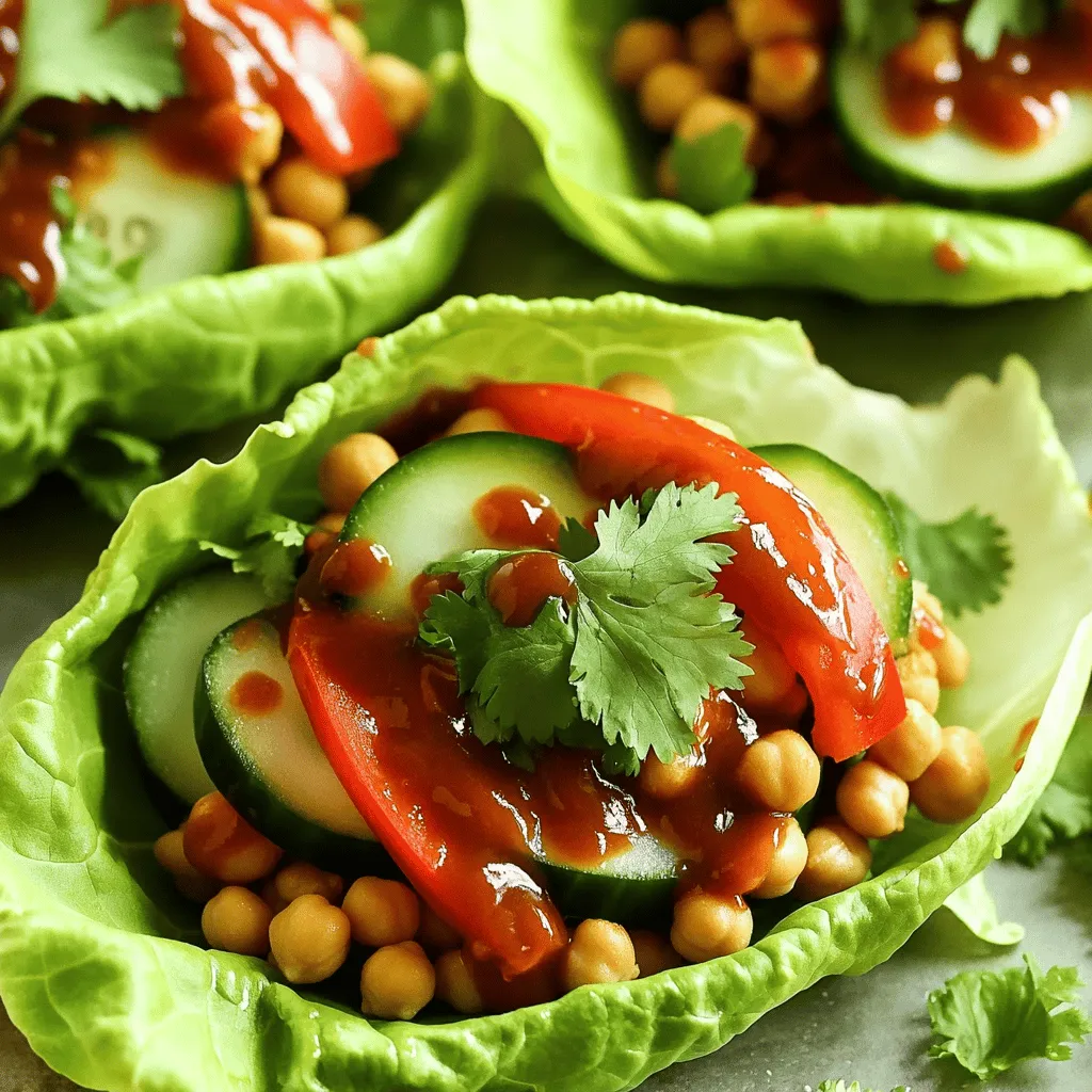 BBQ Chickpea Lettuce Wraps Flavorful and Healthy Meal