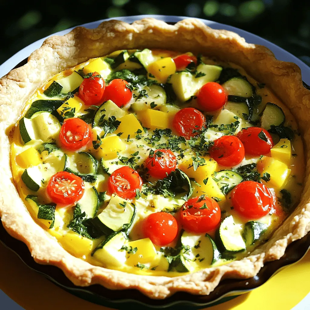 To make a delicious vegetable quiche, you need some key ingredients. Here’s what you will require: