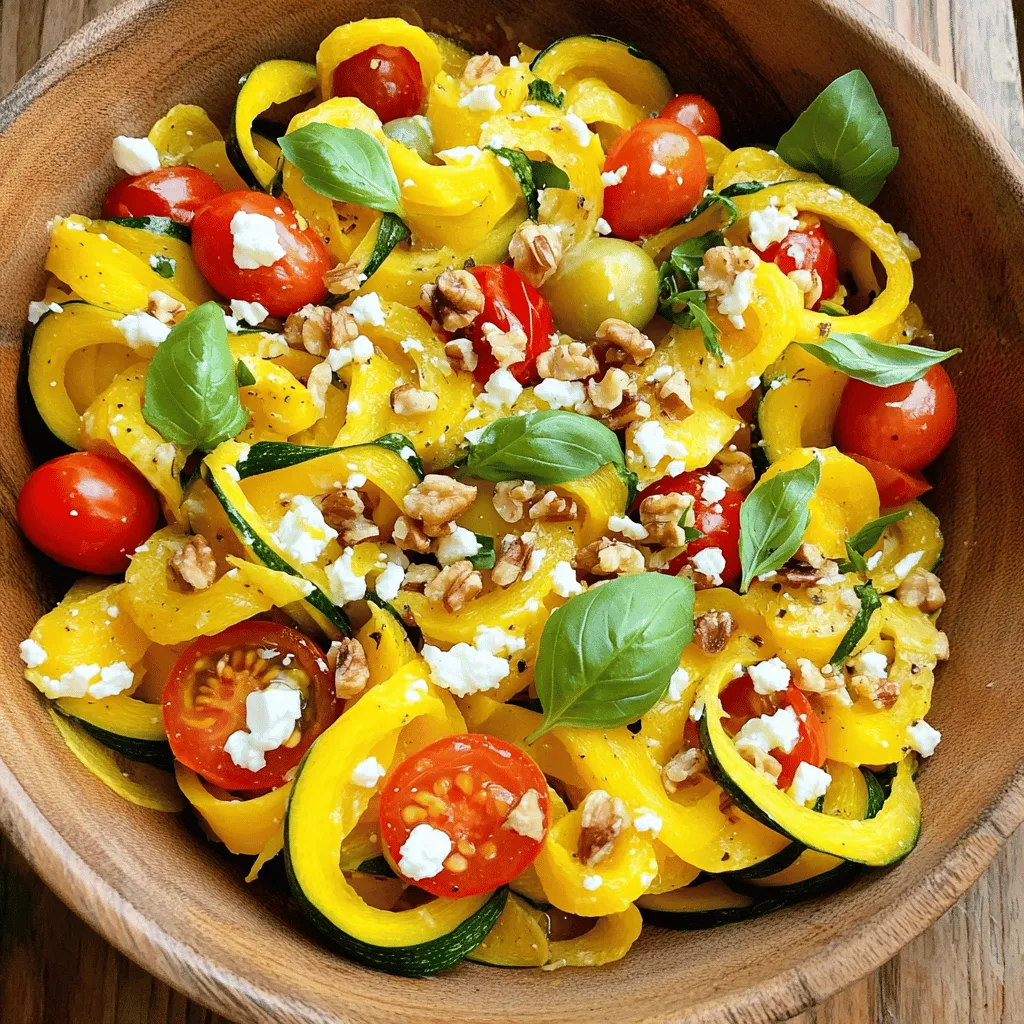 Summer Squash Ribbon Salad Fresh and Flavorful Dish