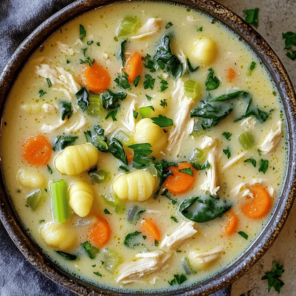 Instant Pot Creamy Chicken Gnocchi Soup Delight