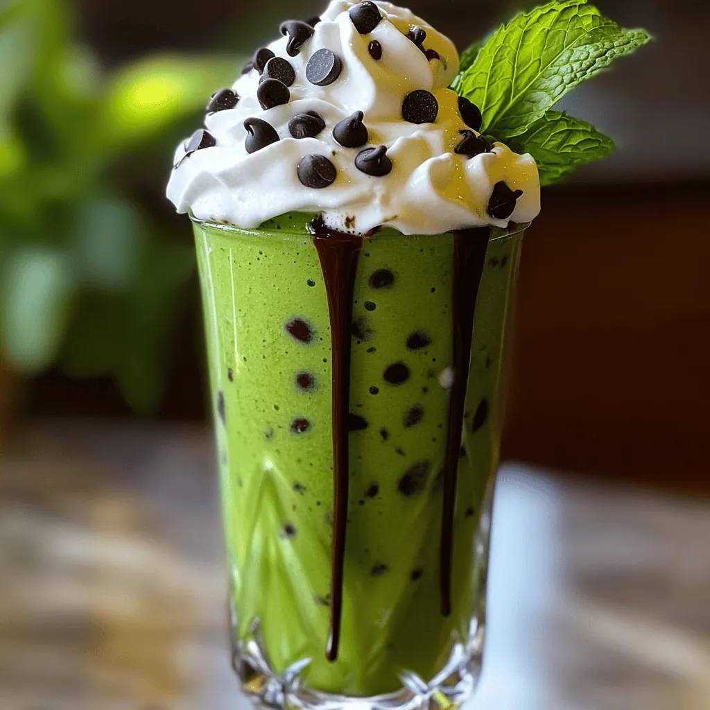 Mint Chocolate Chip Shake Irresistible Refreshing Treat