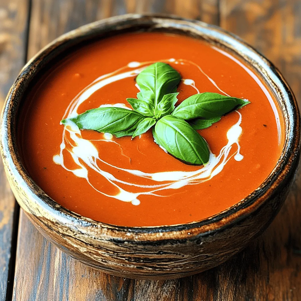 Vegan Creamy Tomato Soup Hearty Comfort Food Recipe