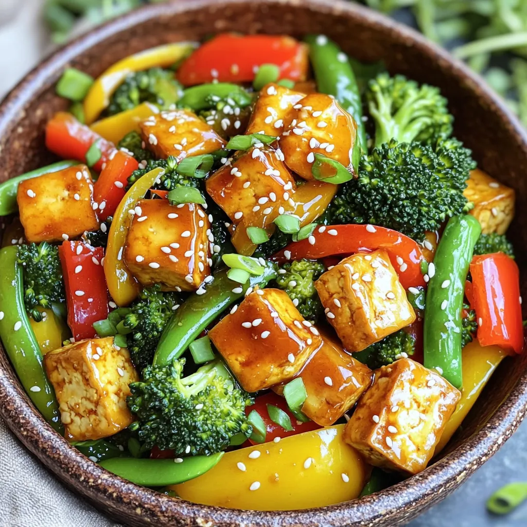 Honey Garlic Tofu Stir Fry Delicious and Simple Meal