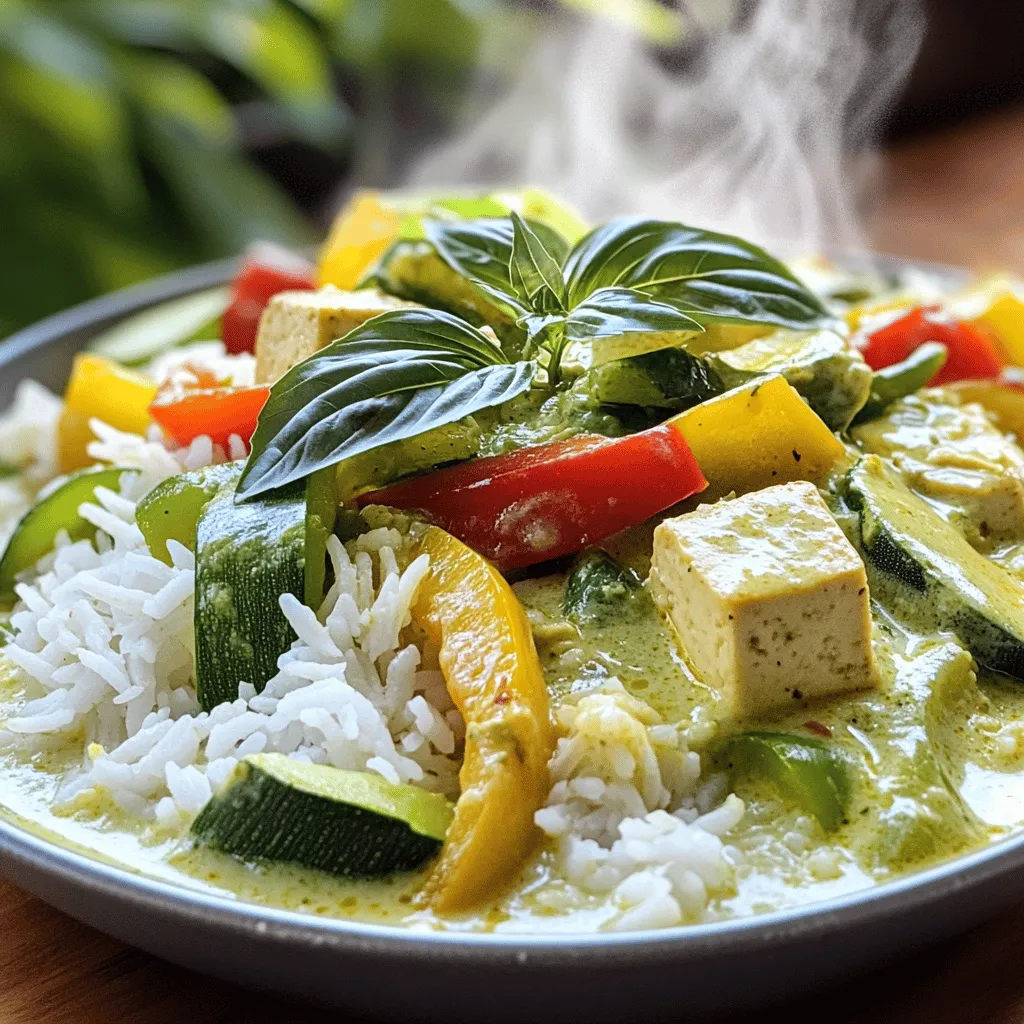 Thai Green Curry with Tofu Flavor-Packed Dish