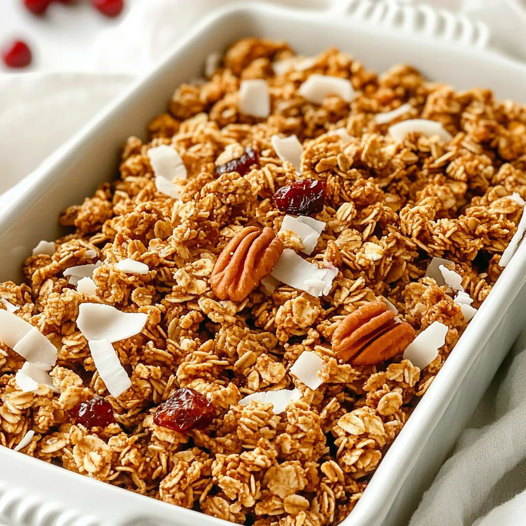 Maple Pecan Granola Clusters Crunchy and Tasty Treat