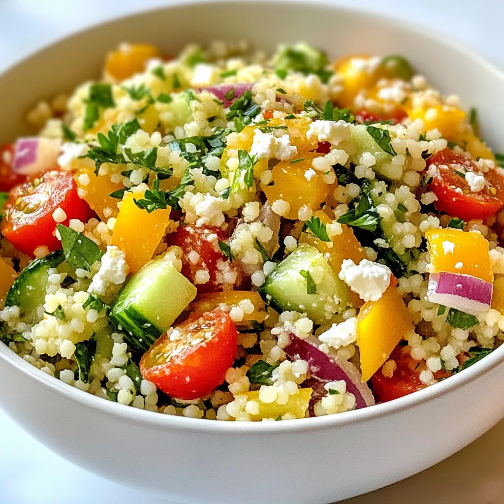Lemon Herb Couscous Salad Fresh and Flavorful Dish
