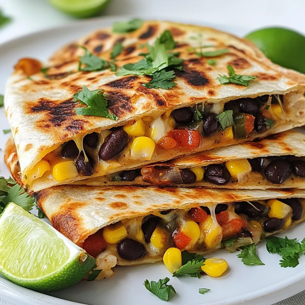 Spicy Black Bean Quesadillas Flavorful Quick Meal