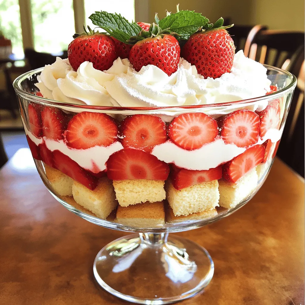 Strawberry Shortcake Trifle Delightful Layered Dessert