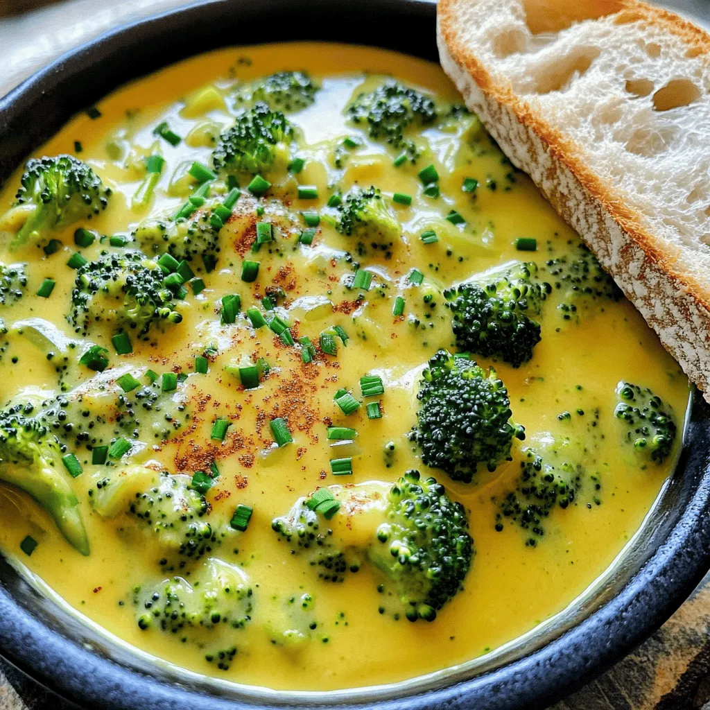 Creamy Broccoli Cheddar Soup Flavorful and Easy Recipe