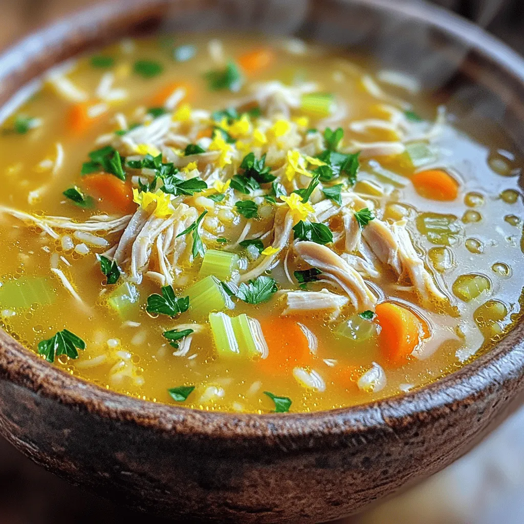Easy Chicken and Rice Soup Comforting Homemade Meal