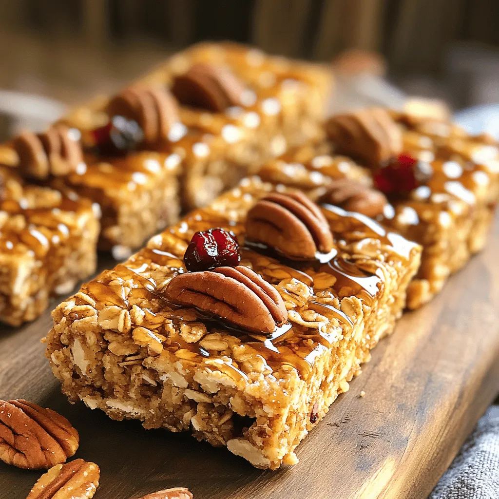 Maple Pecan Granola Bars Easy and Healthy Recipe