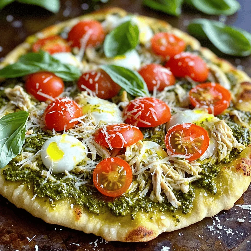 33. Pesto Chicken Flatbread Tasty and Easy Meal
