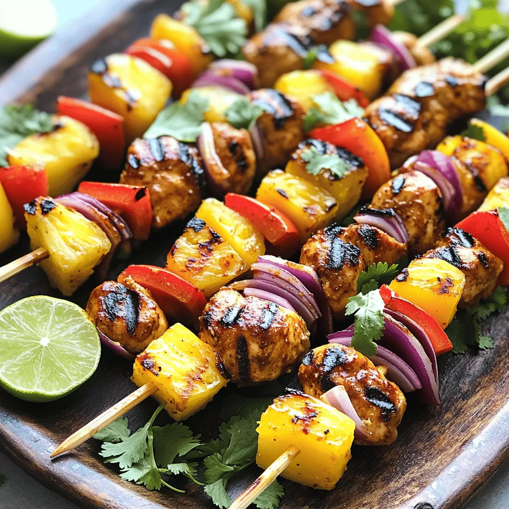 Caribbean Jerk Chicken Skewers Flavorful Grilled Delight