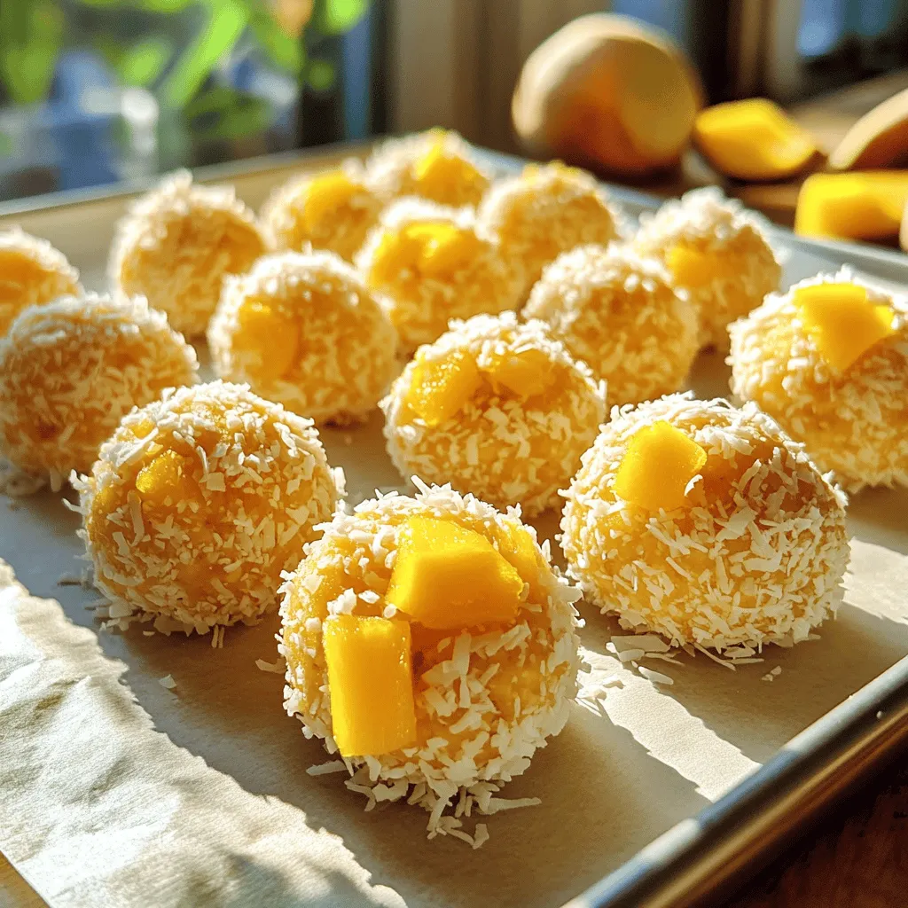 Mango Coconut Energy Balls Tasty and Healthy Snack